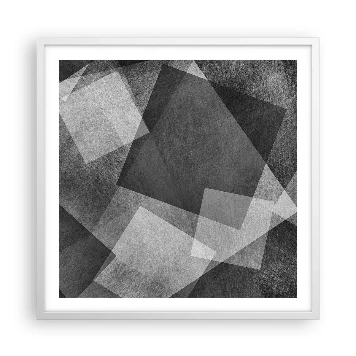 Poster in cornice bianca - Simbolo eterno di ordine e durata - 60x60 cm