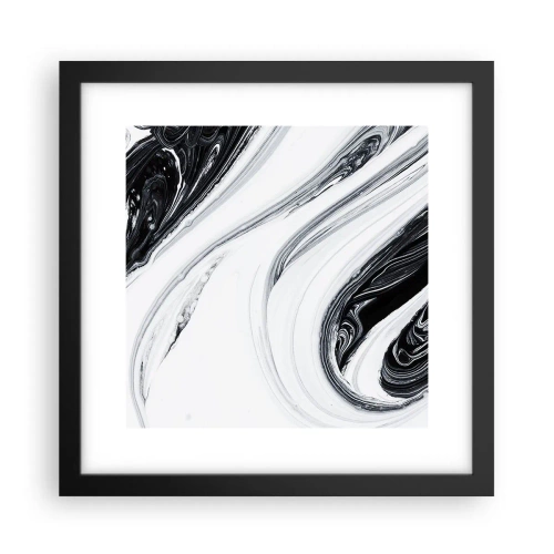 Poster in cornice nera - L'unione degli opposti - 30x30 cm