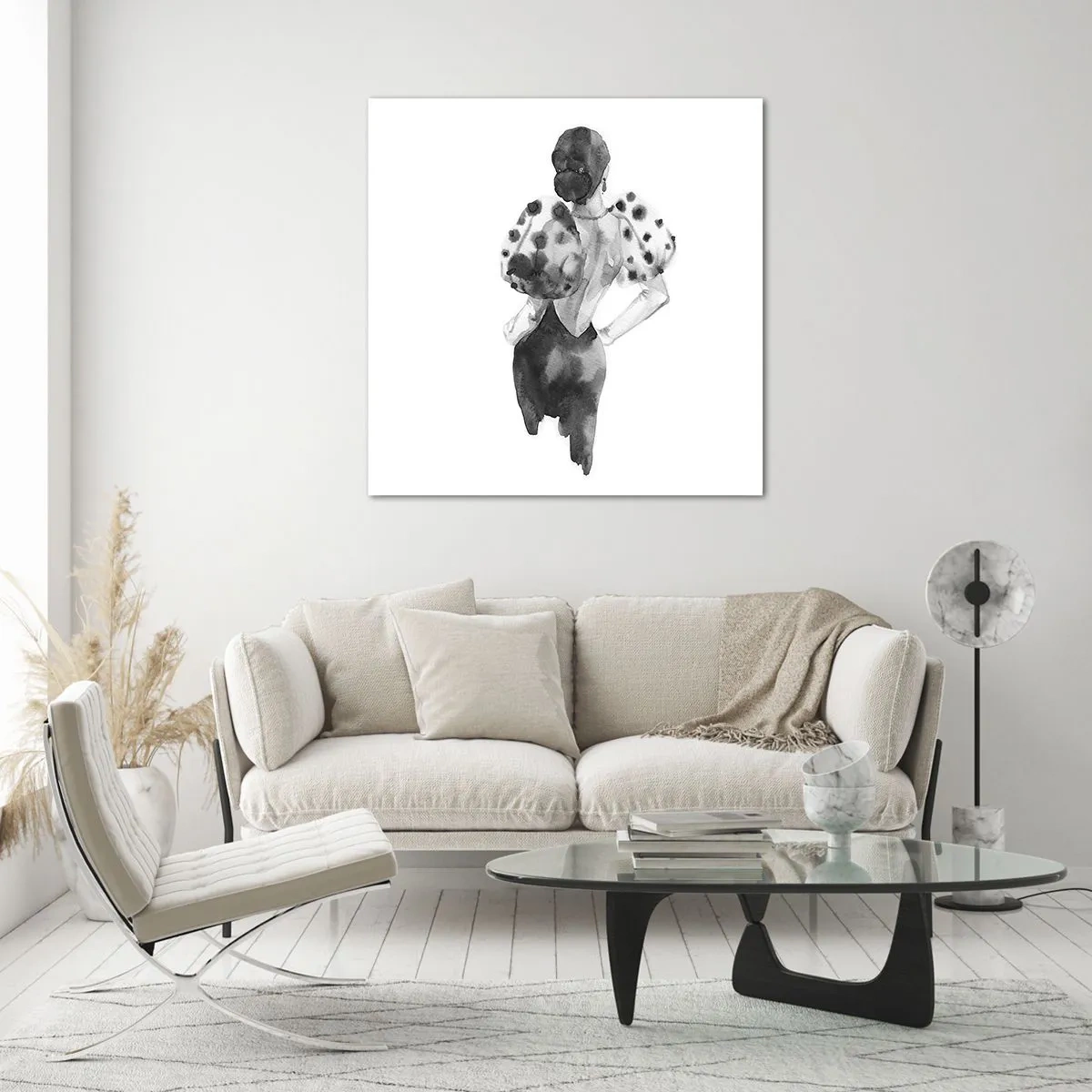 Quadro su vetro - è passata accanto - 50x50 cm