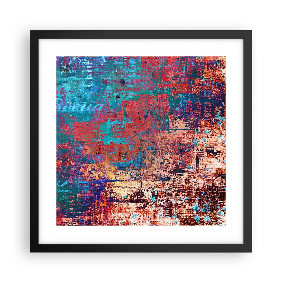 Poster in cornice nera - Memoria e dimenticanza - 40x40 cm