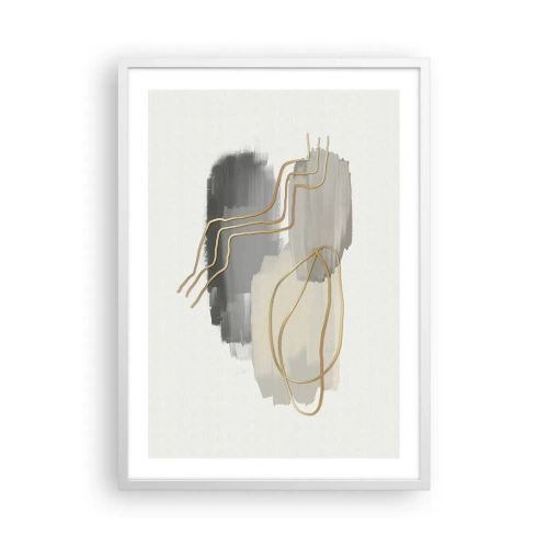 Poster in cornice bianca - Durata e movimento - 50x70 cm