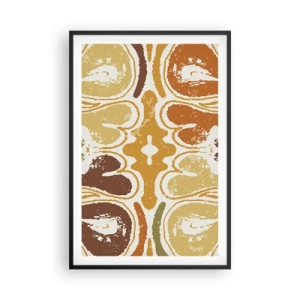 Poster in cornice nera - Astrazione sentimentale - 61x91 cm