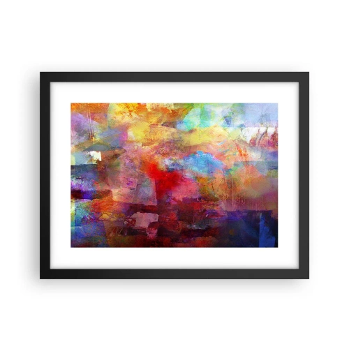Poster in cornice nera - Guardando dentro all'arcobaleno - 40x30 cm