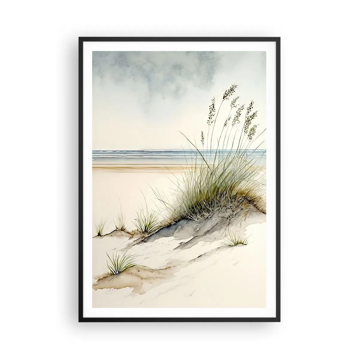 Poster in cornice nera - Coccolati dal vento - 70x100 cm