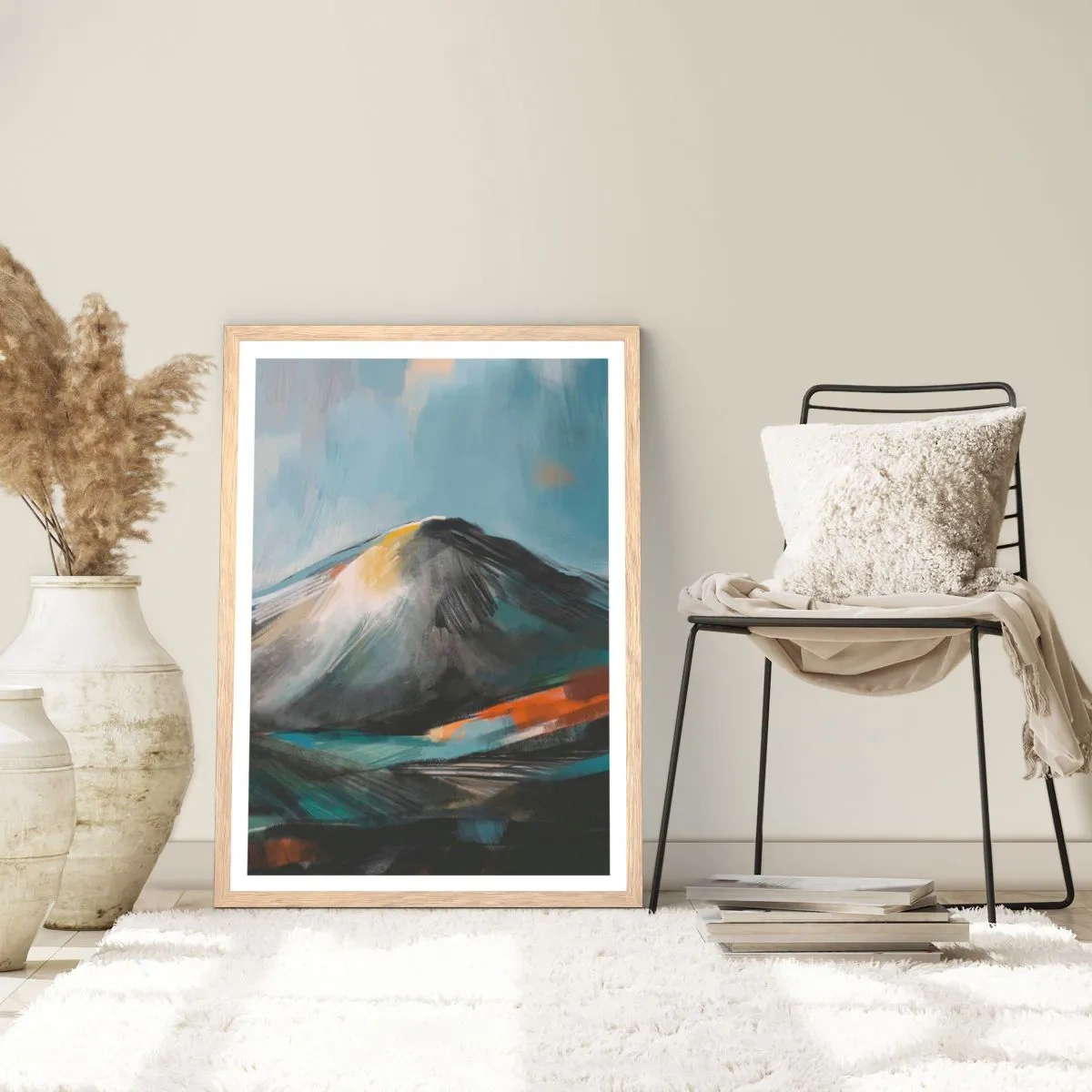 Poster in cornice rovere chiaro - Aspri e belli - 50x70 cm