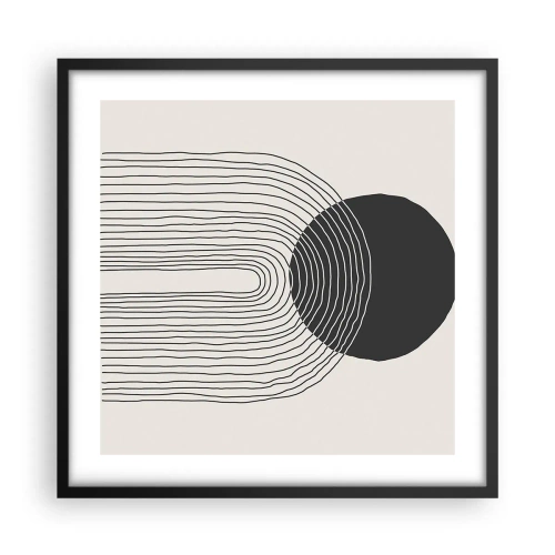 Poster in cornice nera - Tremore e fiducia - 50x50 cm