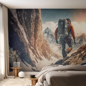 Fotomurali Premium Sand - Guerriero solitario - Alpi, Arrampicata, Montagne - 300x210 cm
