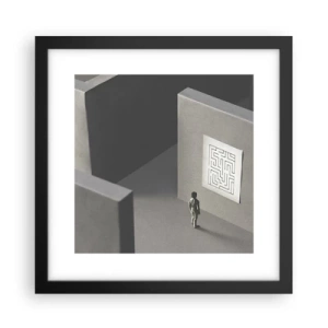 Poster in cornice nera - Ma dove mi trovo? - 30x30 cm