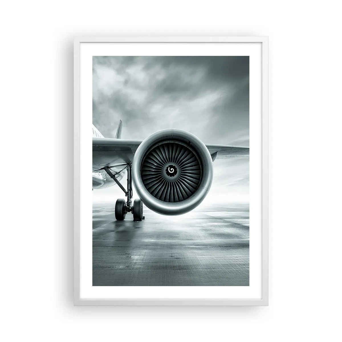 Poster in cornice bianca - C'è la forza! - 50x70 cm