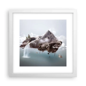 Poster in cornice bianca - Con l'occhio del surrealista - 30x30 cm