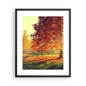 Poster in cornice nera - Rosso è bello - 40x50 cm