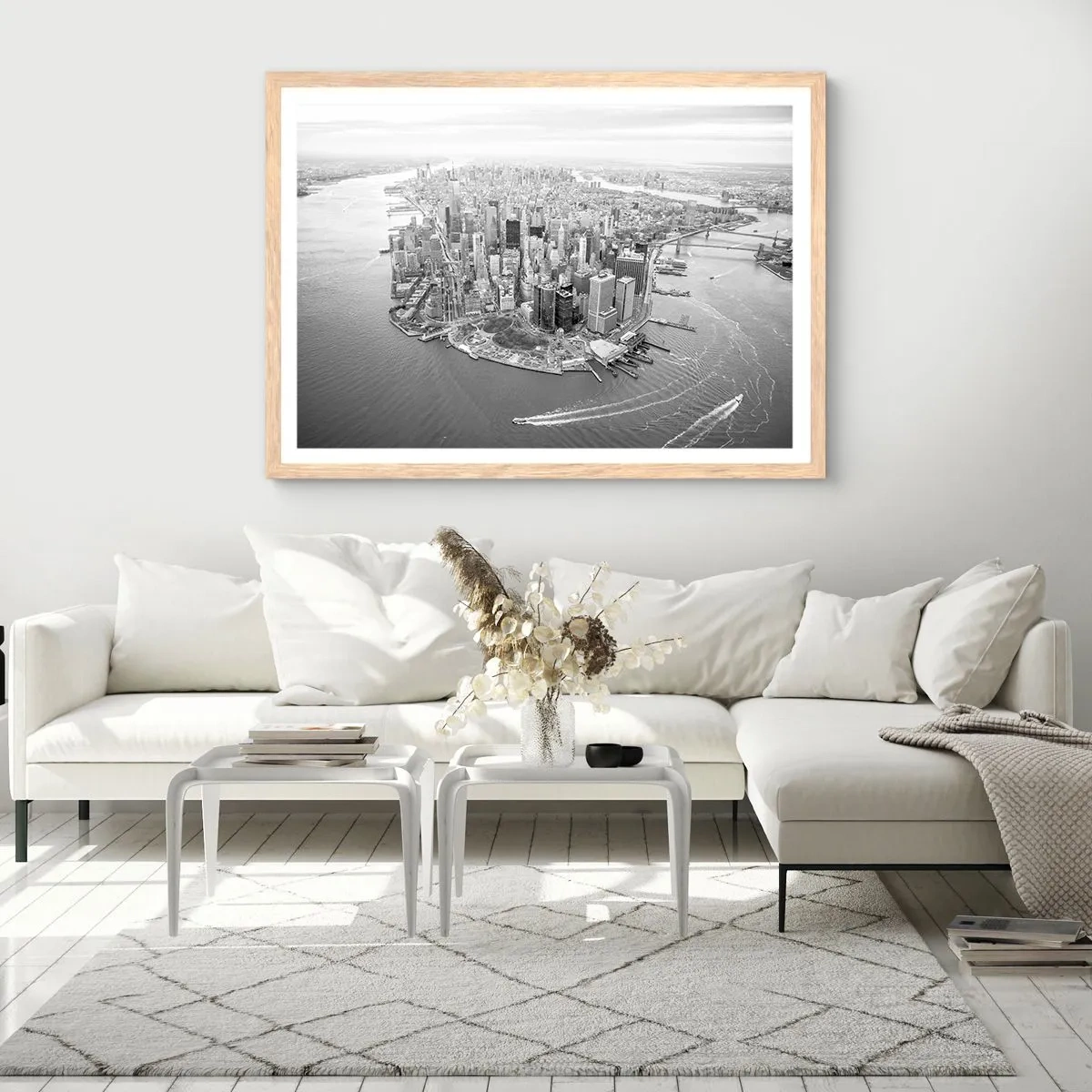 Poster in cornice rovere chiaro - Come non amarla? - 70x50 cm