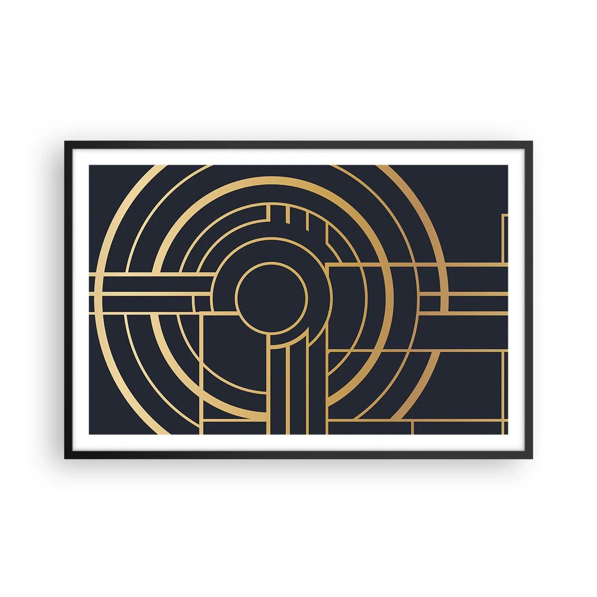 Poster in cornice nera - Il giro delle cose - 91x61 cm