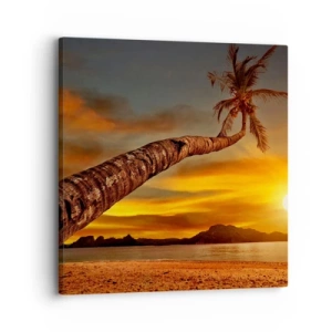 Quadro su tela - Stampe su Tela - Vacanze esotiche, avventura nei Caraibi - 30x30 cm