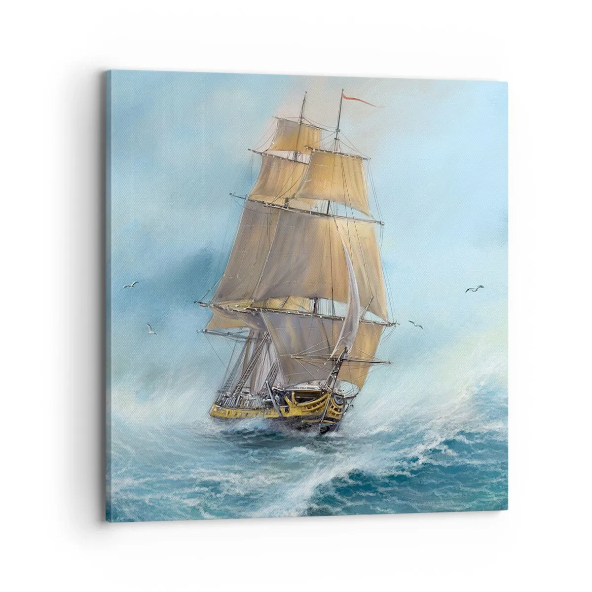 Quadro su tela - Stampe su Tela - Frangendo i flutti - 70x70 cm