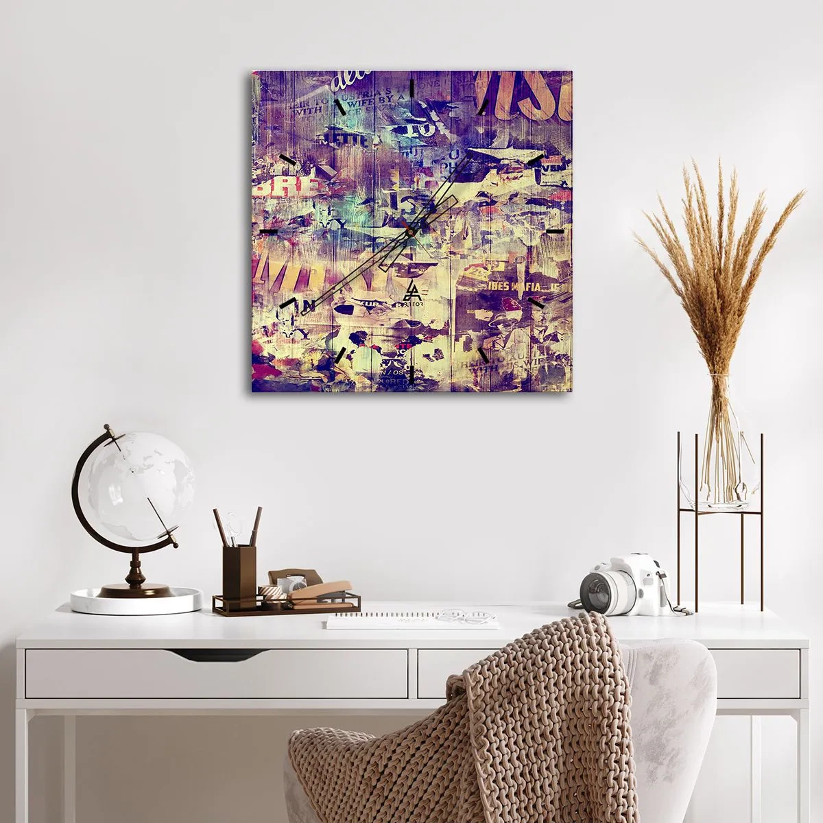 Orologio da parete - Orologio in Vetro - E questo resterà - 40x40 cm