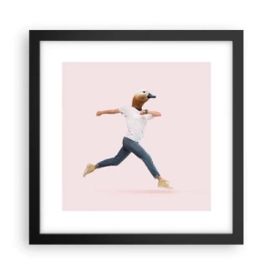 Poster in cornice nera - Un pizzico di assurdo - 30x30 cm