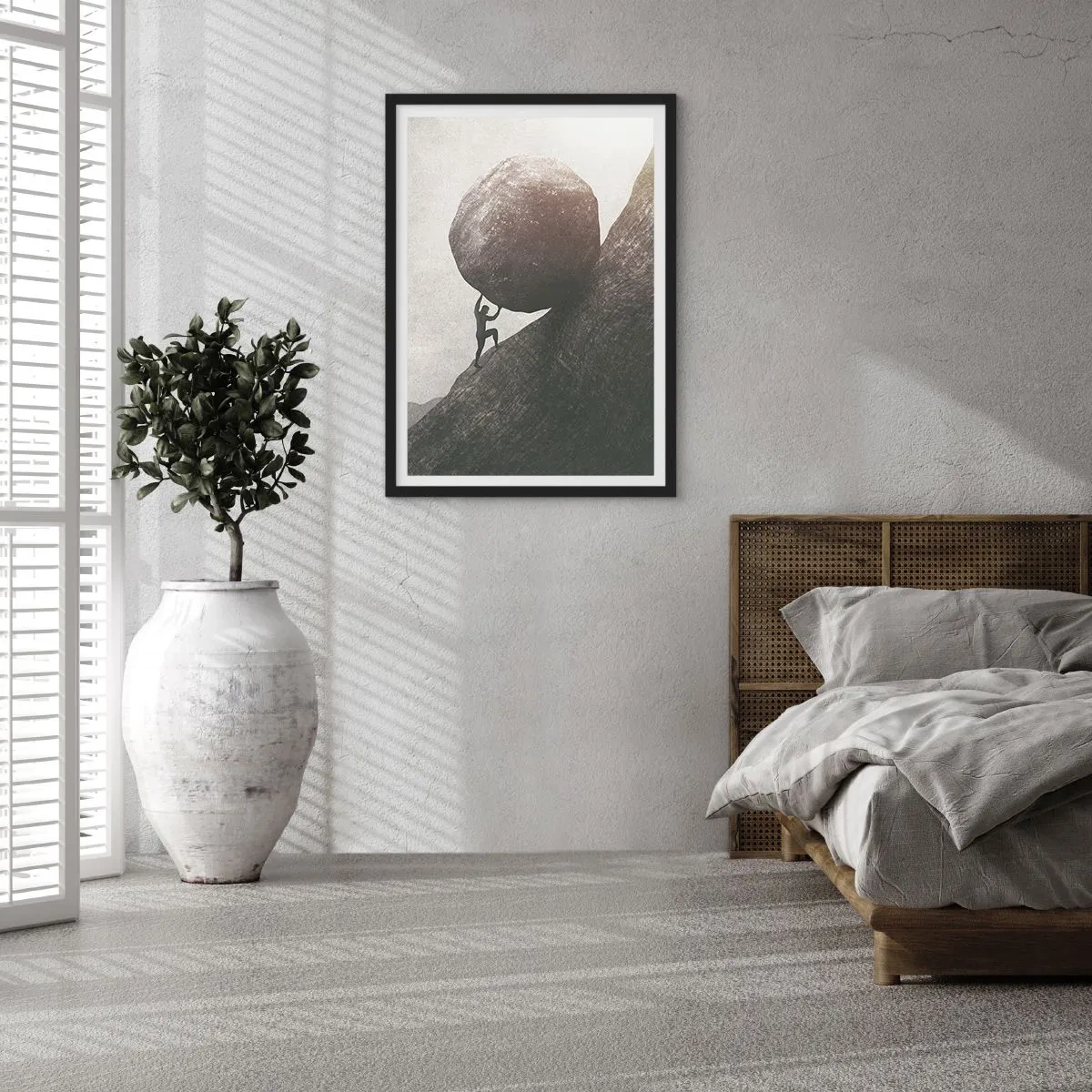 Poster in cornice nera - Credo contro ogni speranza - 40x50 cm