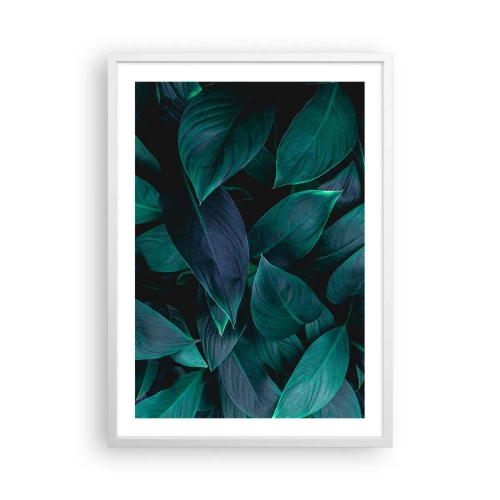 Poster in cornice bianca - Il verde puro - 50x70 cm