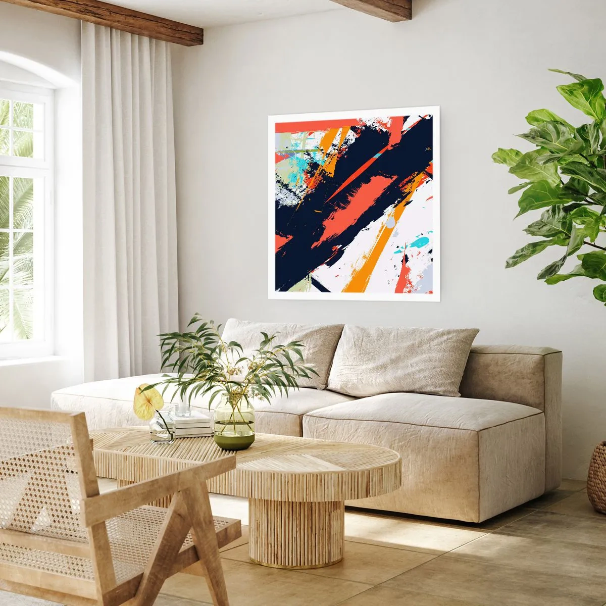 Poster - Composizione dinamica - 30x30 cm