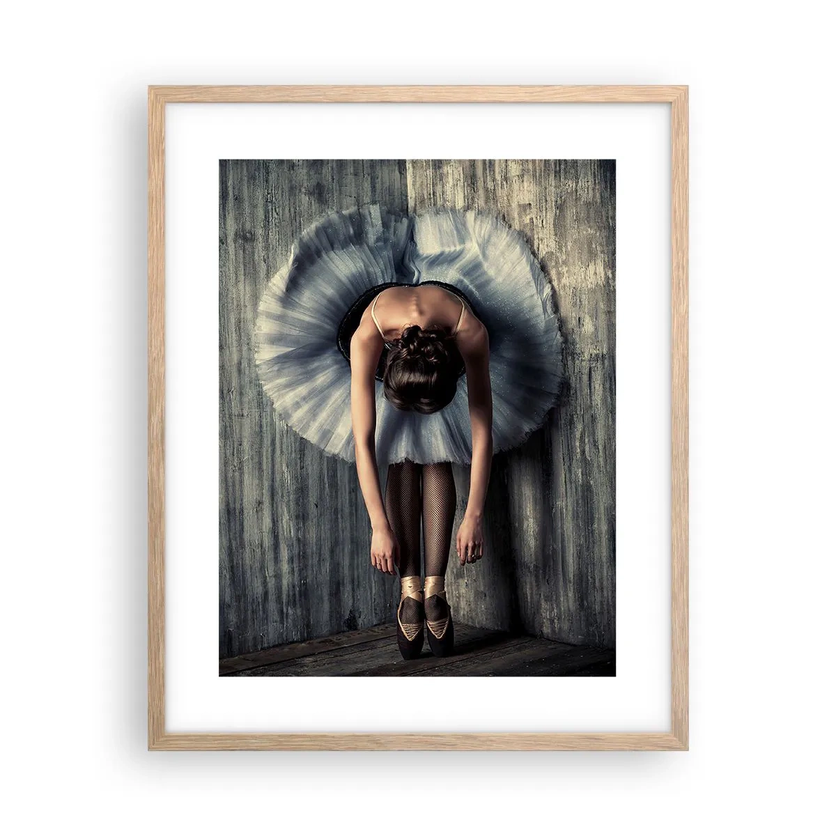 Poster in cornice rovere chiaro - Quando la musica tace - 40x50 cm