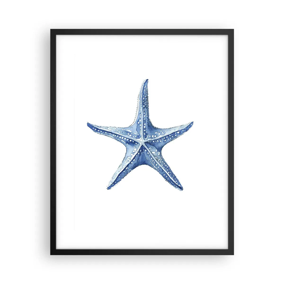 Poster in cornice nera - Stella marina - 40x50 cm