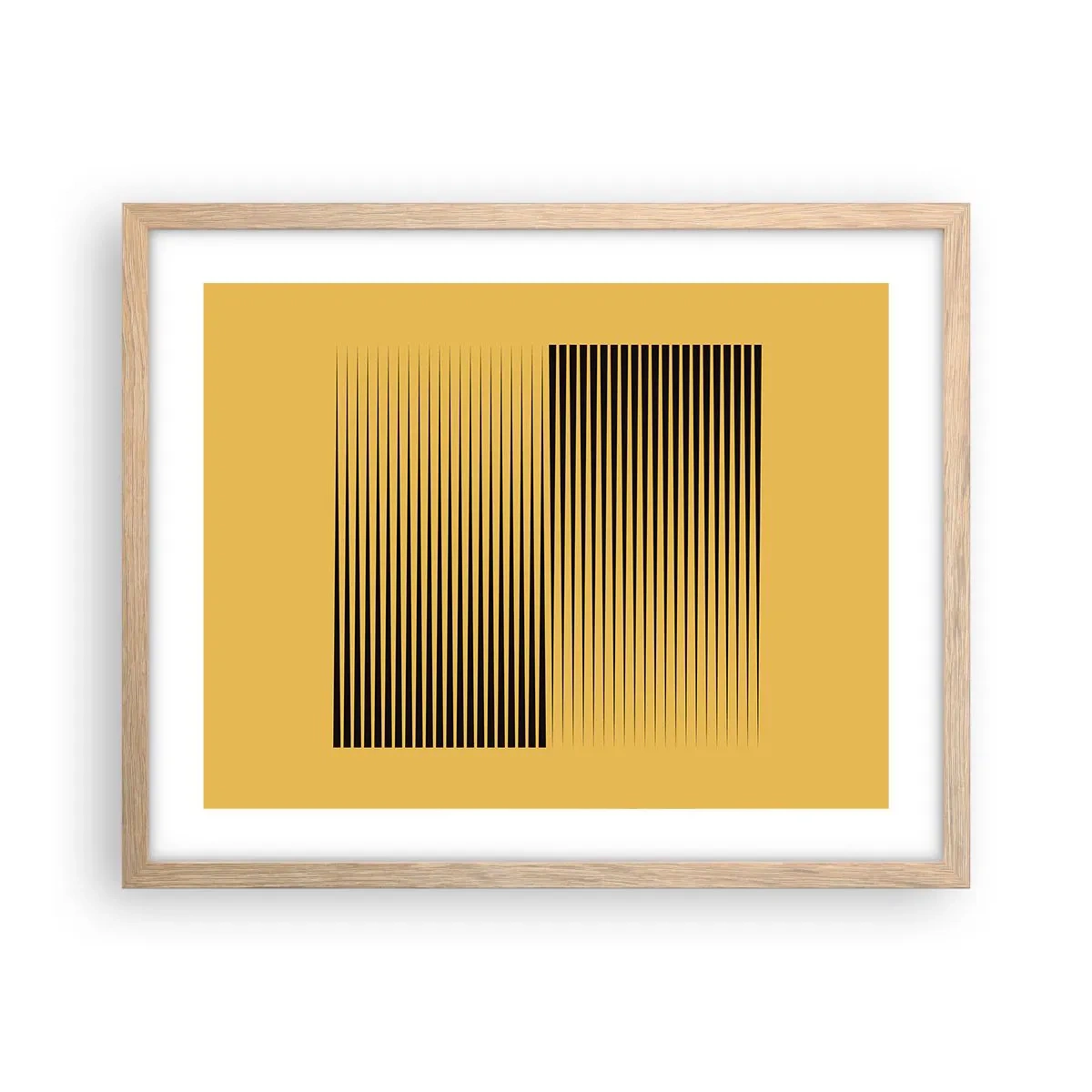 Poster in cornice rovere chiaro - La quadratura degli opposti - 50x40 cm