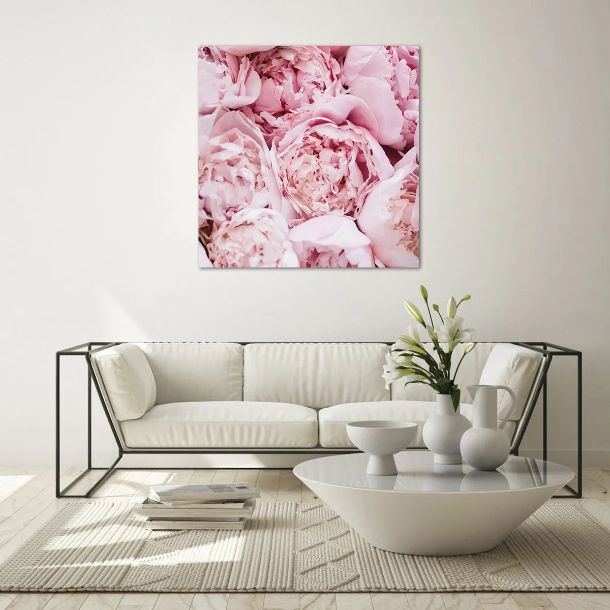 Quadro su vetro - Morbide e profumate - 70x70 cm