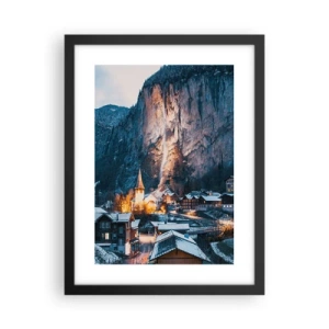 Poster in cornice nera - Lo spirito luminoso dell'inverno - 30x40 cm