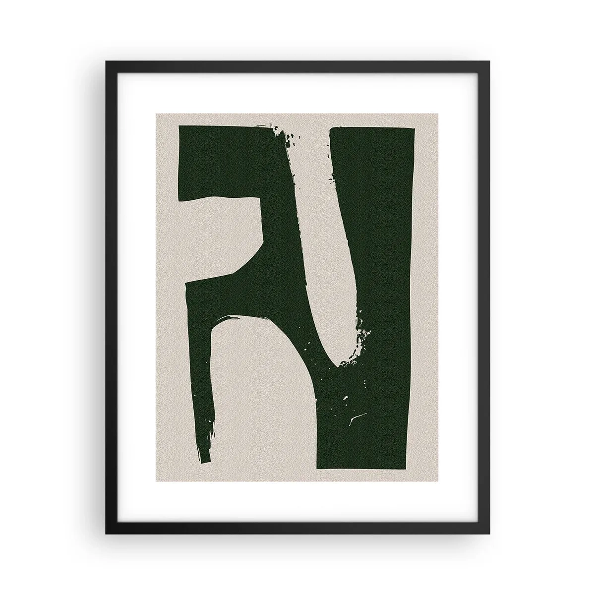 Poster in cornice nera - Golfi di bianco - 40x50 cm