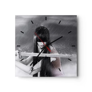 Orologio da parete - Orologio in Vetro - Bella e pericolosa - 40x40 cm