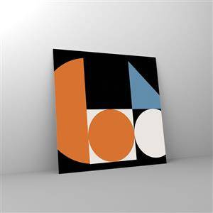 Quadro su vetro - Composizione di figure - 60x60 cm