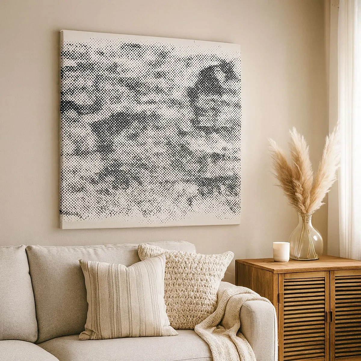 Quadro su tela - Stampe su Tela - Composizione nebbiosa - 30x30 cm