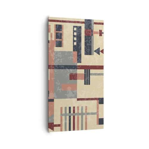 Quadro su tela - Stampe su Tela - Combinazione di orizzontali e verticali - 65x120 cm