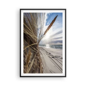 Poster in cornice nera - L'incontro degli elementi - 61x91 cm