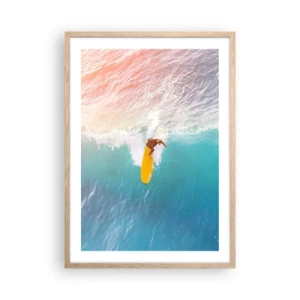 Poster in cornice rovere chiaro - Il cavaliere dell'oceano - 50x70 cm