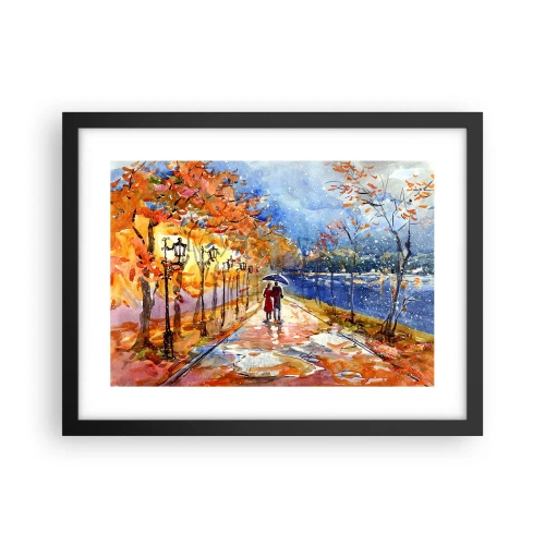 Poster in cornice nera - Insieme fino ai confini del tempo - 40x30 cm