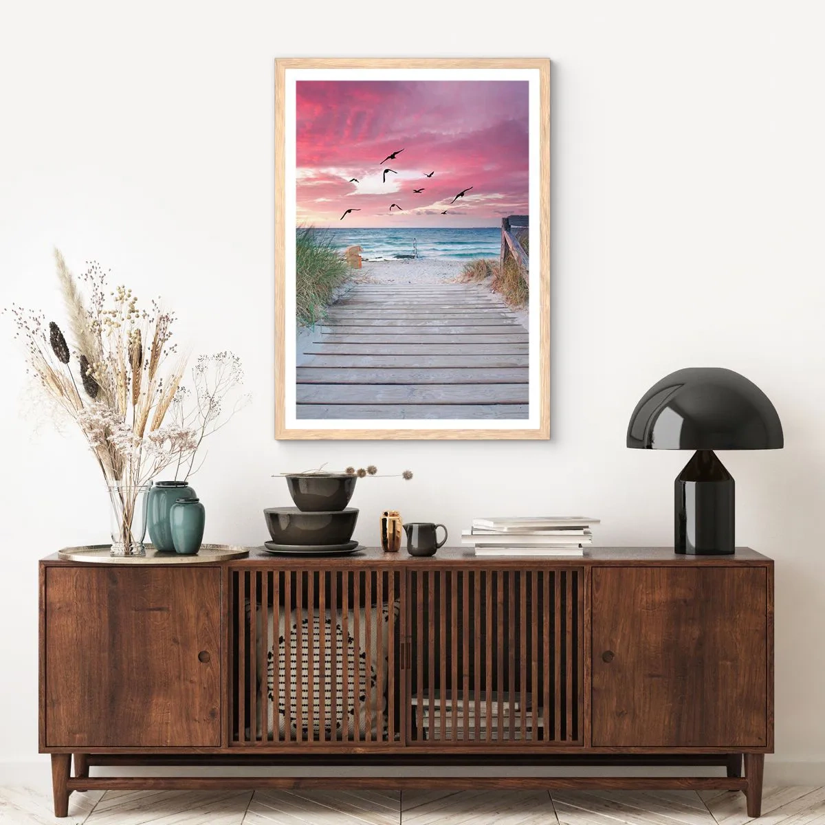 Poster in cornice rovere chiaro - Impressioni baltiche - 30x40 cm