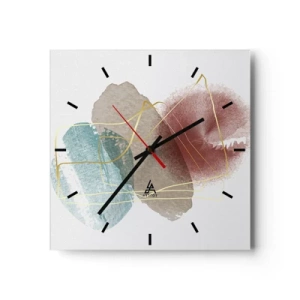 Orologio da parete - Orologio in Vetro - Coralli dello spazio - 40x40 cm