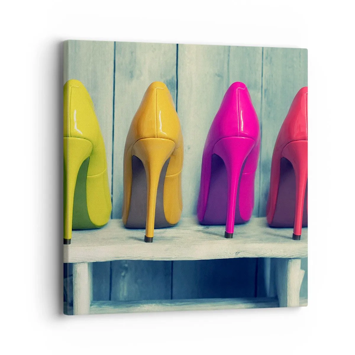 Quadro su tela - Stampe su Tela - A passeggio sull'arcobaleno - 40x40 cm