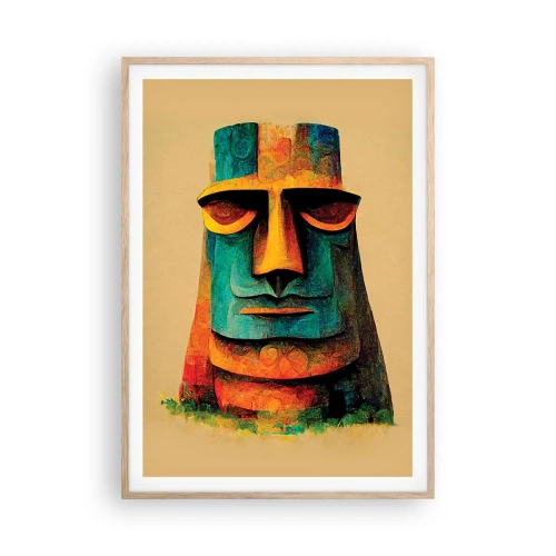 Poster in cornice rovere chiaro - Statuario, ma simpatico - 70x100 cm