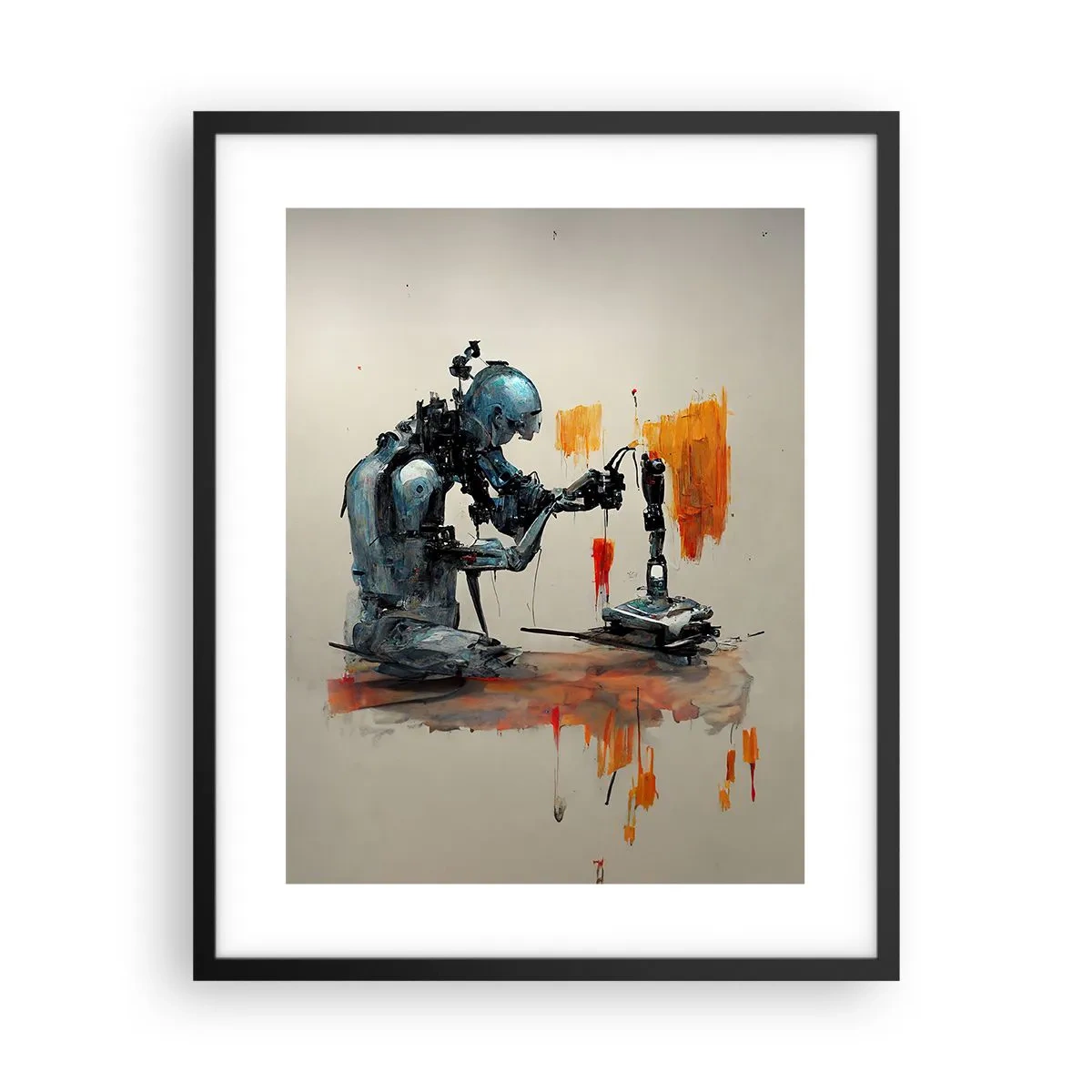 Poster in cornice nera - È già domani... - 40x50 cm