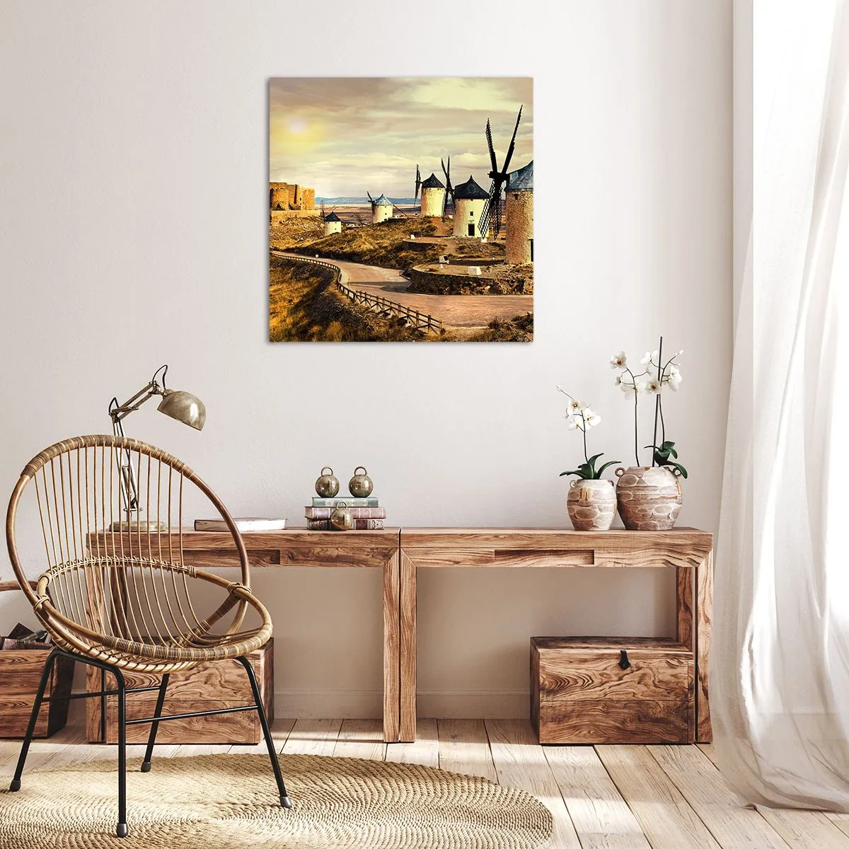 Quadro su tela - Stampe su Tela - Adesso appare Don Chisciotte - 70x70 cm