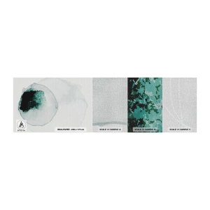 Campione di Fotomurale Premium Canvas - In una goccia d'acqua - Moderno, Minimalista, Astrazione - 100x30 cm
