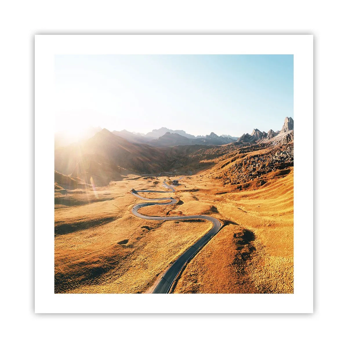 Poster - Nella valle dorata - 50x50 cm