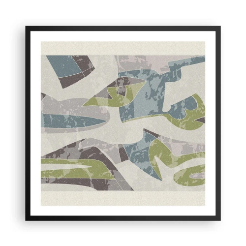 Poster in cornice nera - Composizione oltre il vetro - 60x60 cm