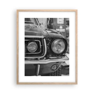 Poster in cornice rovere chiaro - A rotta di collo - 40x50 cm