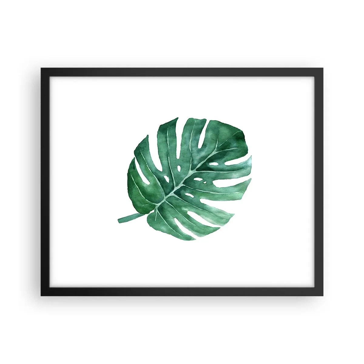 Poster in cornice nera - Concetto verde - 50x40 cm