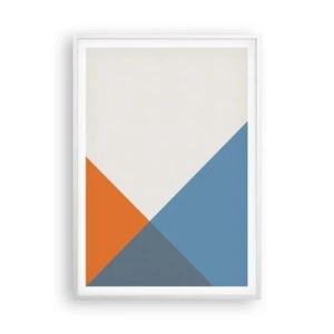 Poster in cornice bianca - Ad angolo... - 70x100 cm