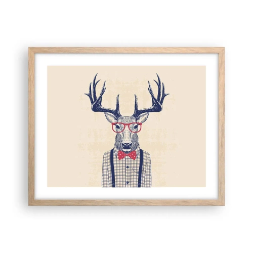 Poster in cornice rovere chiaro - Divertente stravaganza - 50x40 cm